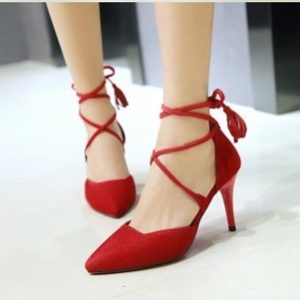 Suede Lace-up sandal 03-H006 (i lager)